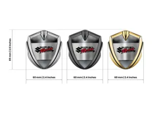 Suzuki Metal Abovedado Emblema Sumo Manera Desliz Diseño